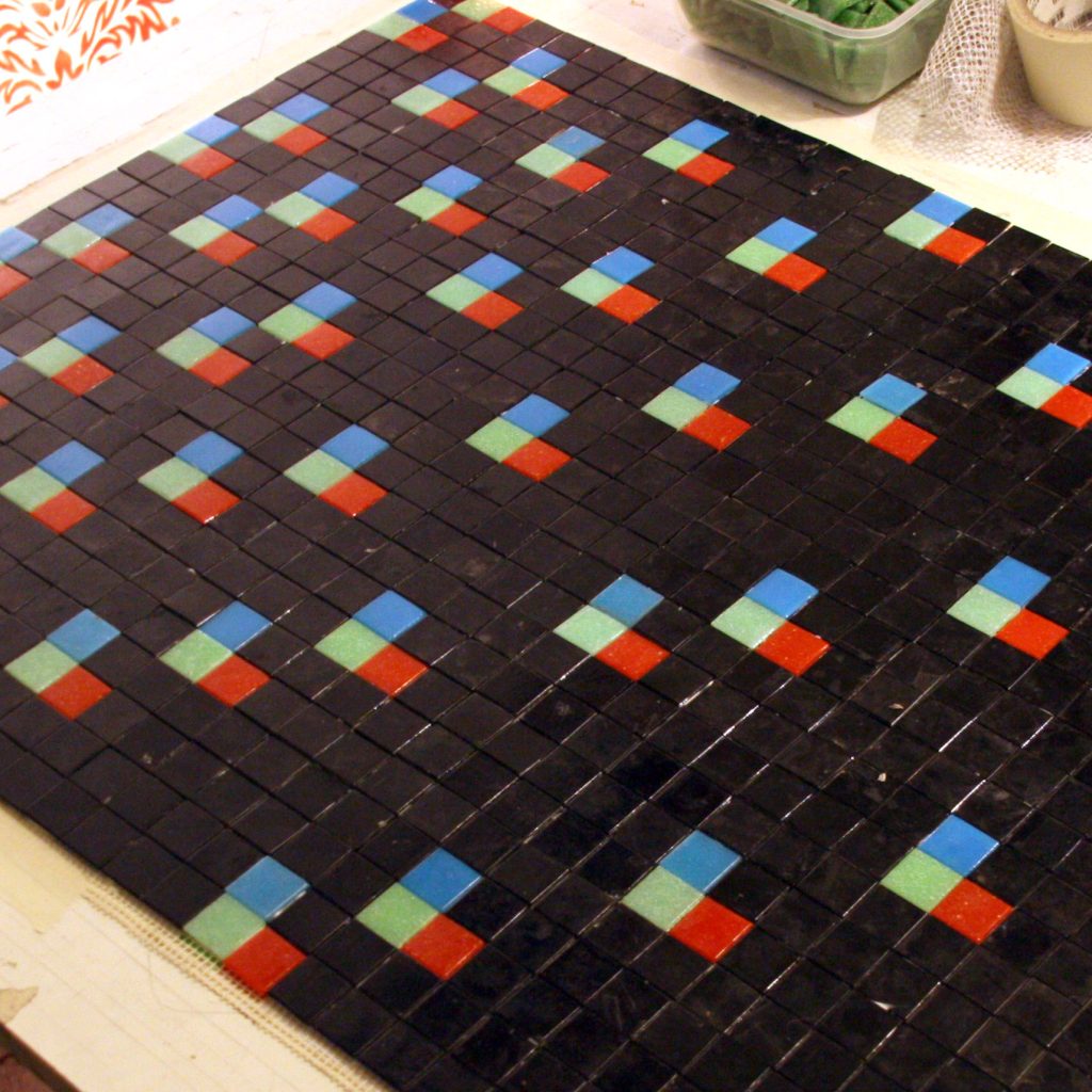 tsunami pixel art mosaic detalle