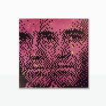 angry man pixel art stencil