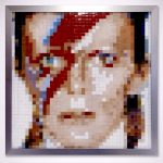 “Bowie Pixel Remix” Mosaico Veneciano • Vanguardia & Cultura Digital creado por PixelArt