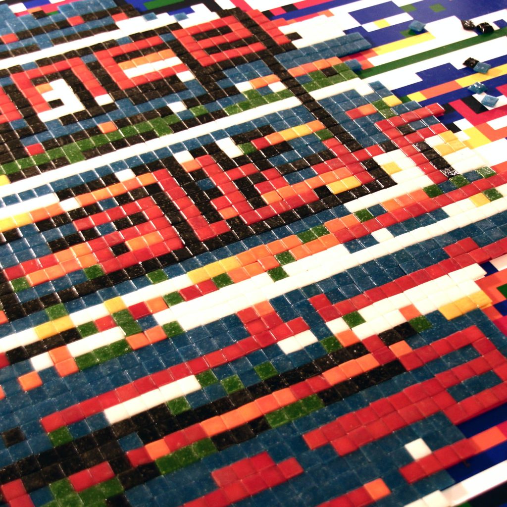 Mosaico creado para la exposición expresionismo digital