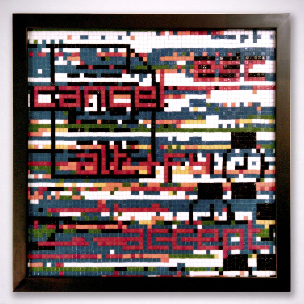 cautiverio corporativo pixel art mosaico