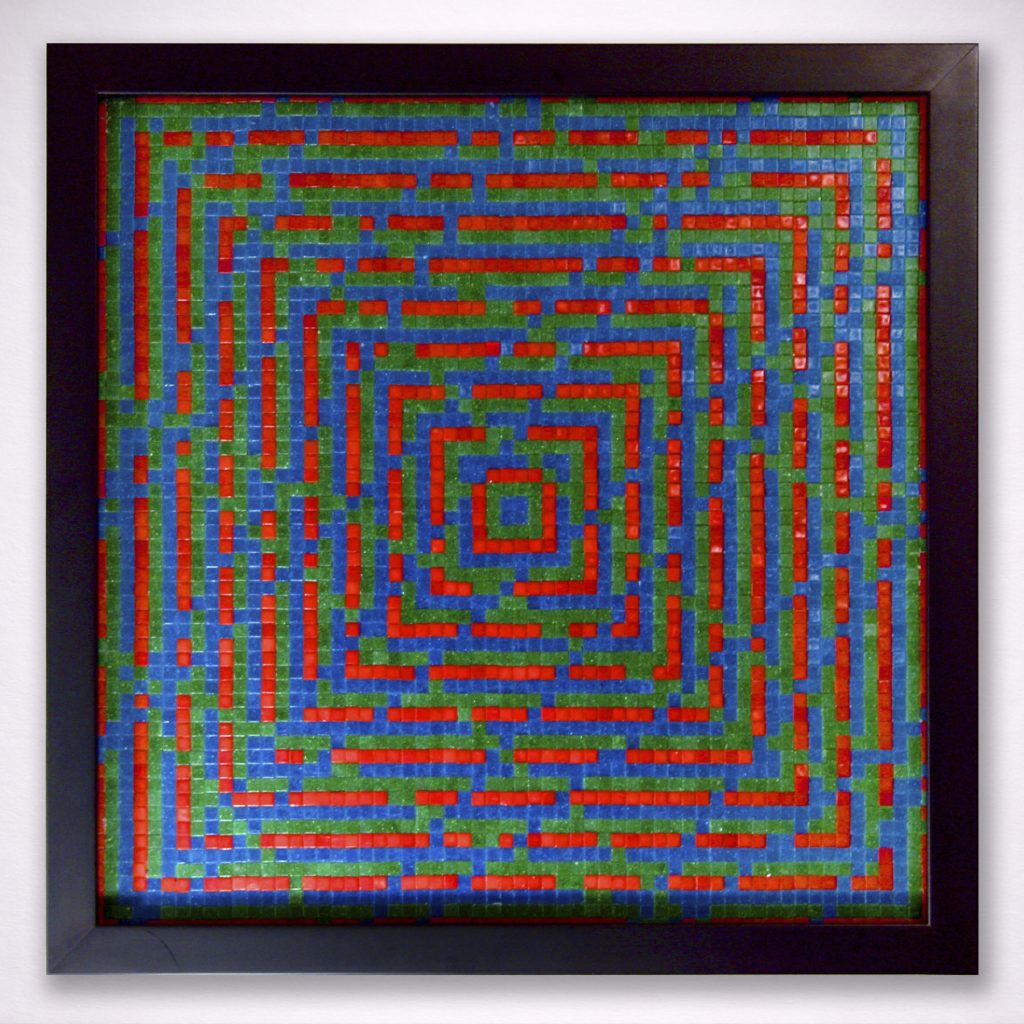 claustrofobia pixel art mosaic