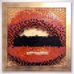 cyberkiss pixel art mosaic