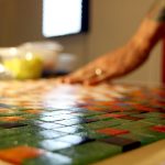 "El Aprendiz" detalle de mosaico pixelado