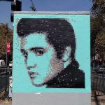 elvis pixel art street art
