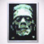 frankenstein pixel remix mosaic