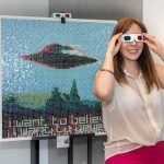 i want to believe pixel art mosaic