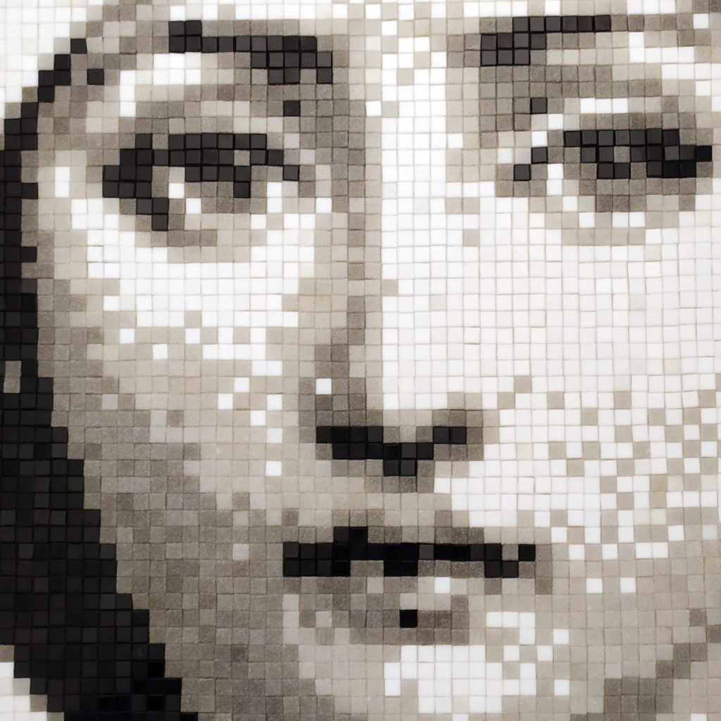 “Lina Pixel Remix” Mosaico Veneciano • Homenaje a Fornasetti obra creada por PixelArt