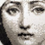 “Lina Pixel Remix” Mosaico Veneciano • Homenaje a Fornasetti obra creada por PixelArt