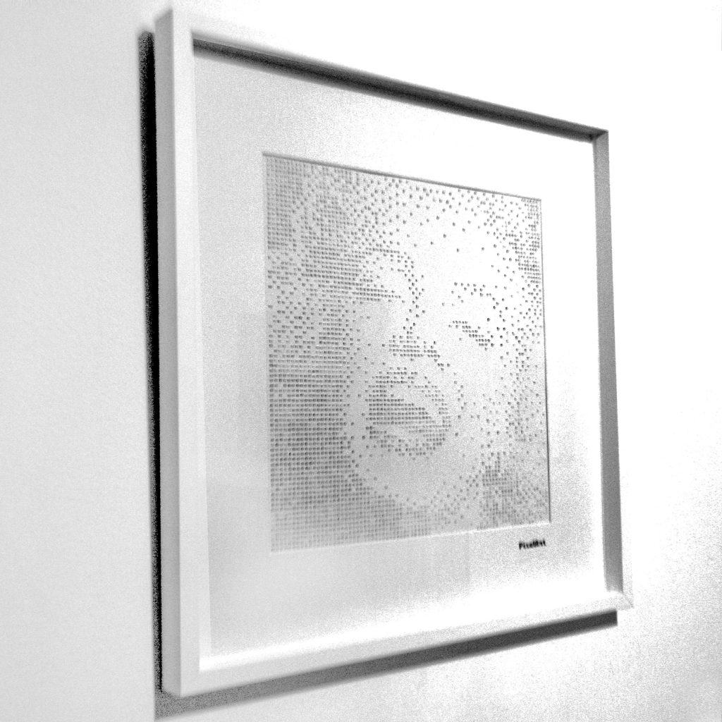 marilyn drop shadow del artista conocido como PixelArt