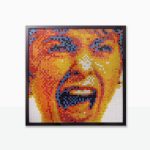 psycho pixel remix mosaico del destacado artista urbano PixelArt