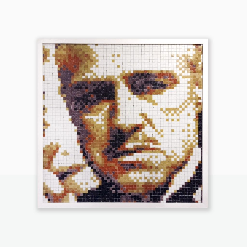 “The Godfather Pixel Remix” · Cinema & Icons Series · Mosaico Veneciano · 60 × 60 cm · 2025
