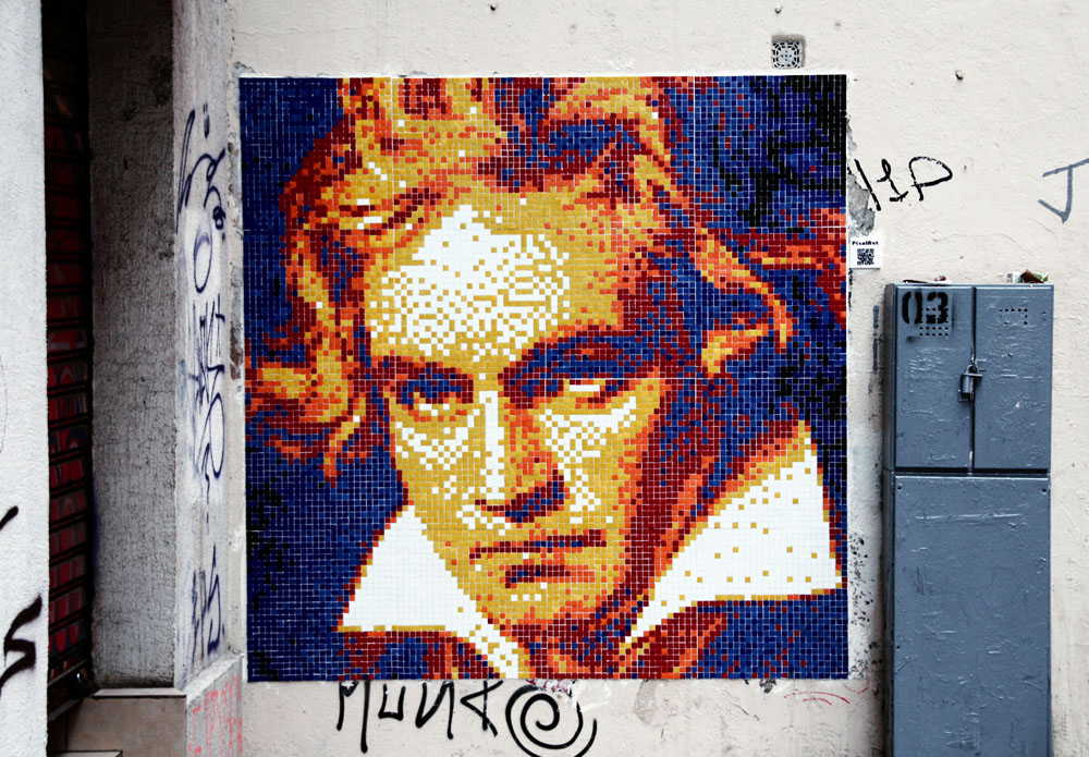 beethoven stretart mosaic pixelart beethoven stretart mosaic pixelart