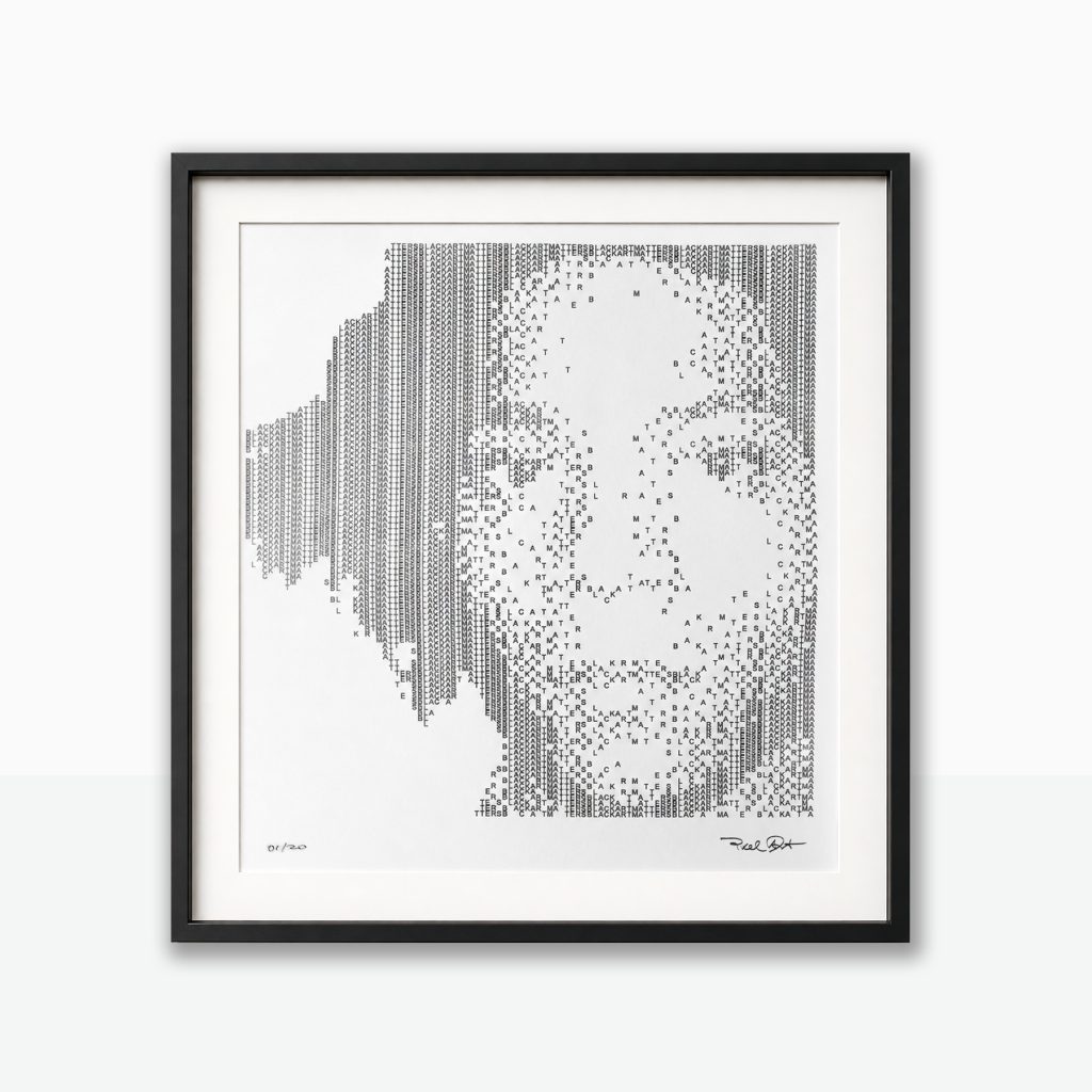 “Black Arts Matters” (Basquiat Edition) · Arte Generativo · Plotter Art Bolígrafo sobre papel · 50 × 60 cm · 2022