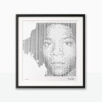 “Black Arts Matters” (Basquiat Edition) · Arte Generativo · Plotter Art Bolígrafo sobre papel · 50 × 60 cm · 2022