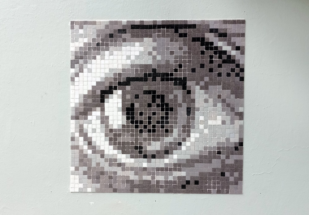 eye escher stretart mosaic pixelart eye escher stretart mosaic pixelart