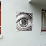 “Eye Pixel Remix” · Mosaico de teselas vítreas · 80 × 80 cm · 2024 Serie Limitada de 5 ejemplares.