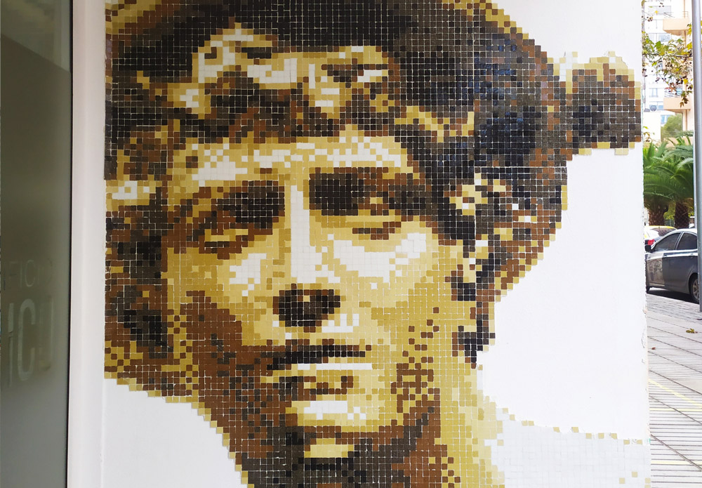 hermes stretart mosaic pixelart hermes stretart mosaic pixelart