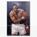 “K.O.” · Pixel Art Mosaic · Serie Iconos Pop Mosaico Veneciano · 100 × 150 cm · 2023