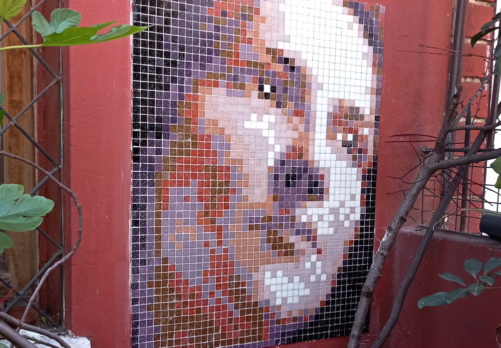 la niña del gato pedro lira stretart mosaic pixelart la niña del gato pedro lira stretart mosaic pixelart