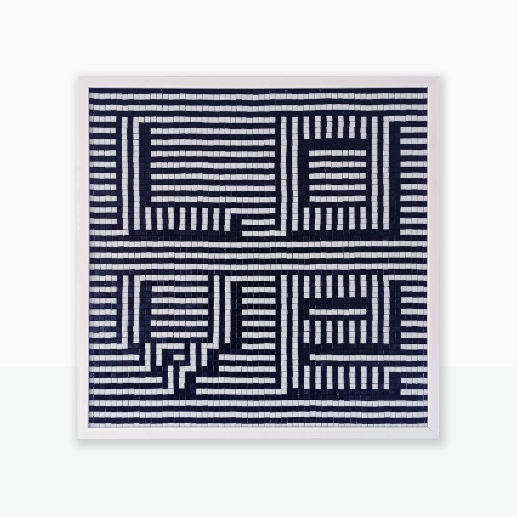 “I LOVe” · Abstract & Logic Series · Mosaico Veneciano · 60 × 60 cm · 2026 by PixelArt
