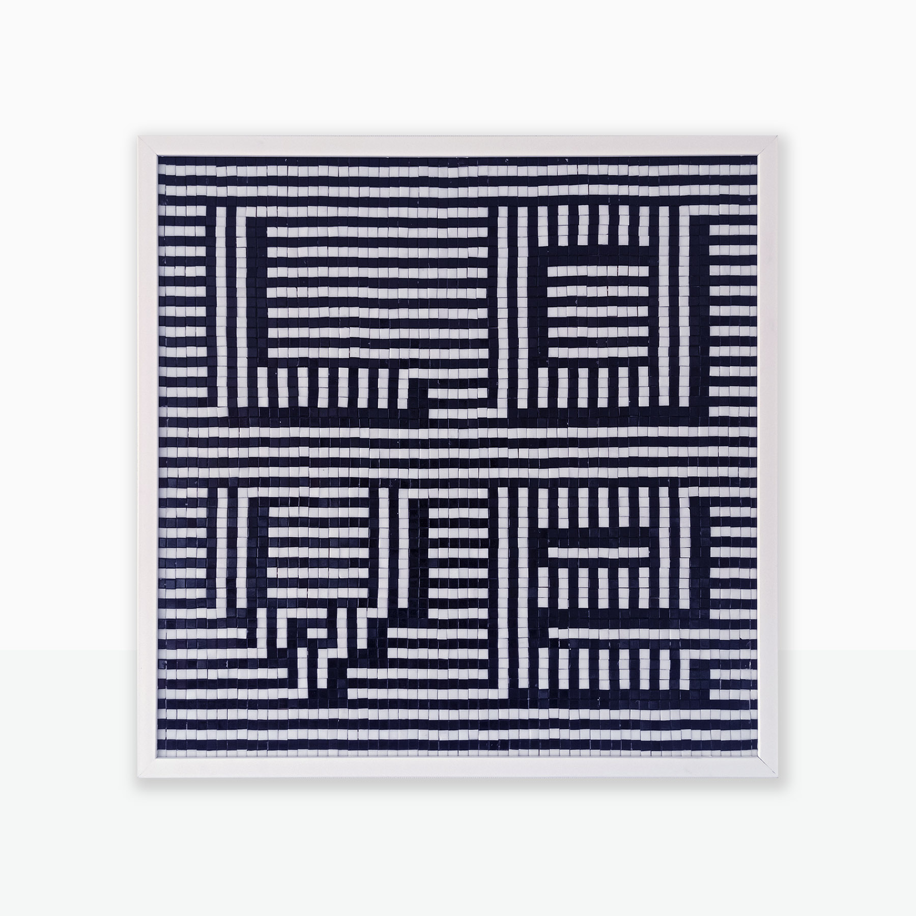 “I LOVe” · Abstract & Logic Series · Mosaico Veneciano · 60 × 60 cm · 2026 by PixelArt