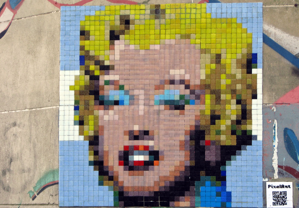 marilyn warhol buenos aires stretart mosaic pixelart marilyn warhol buenos aires stretart mosaic pixelart