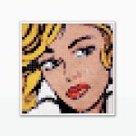 “Maybe Pixel Remix” · Mosaico Veneciano · Serie Pop Art & Street Art Mosaico de teselas vítreas · 80 × 80 cm · 2023