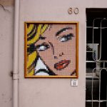 “Maybe Pixel Remix” · Mosaico Veneciano · Serie Pop Art & Street Art Mosaico de teselas vítreas · 80 × 80 cm · 2023