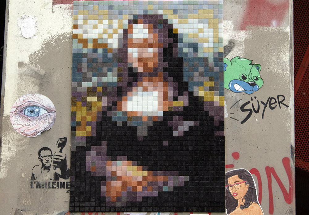 mona lisa paris stretart mosaic pixelart mona lisa paris stretart mosaic paris pixelart gioconda