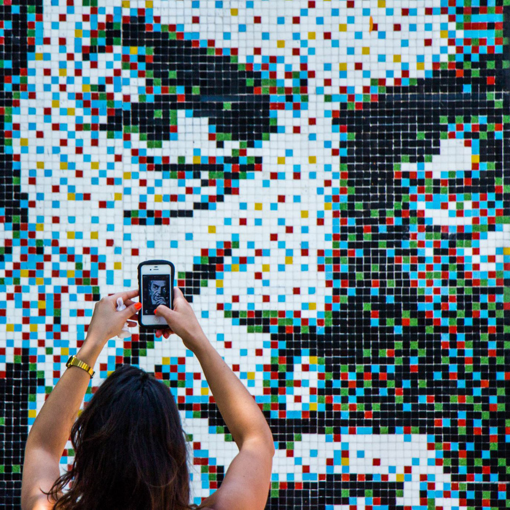 Nicanor Parra tribute mosaic by PixelArt