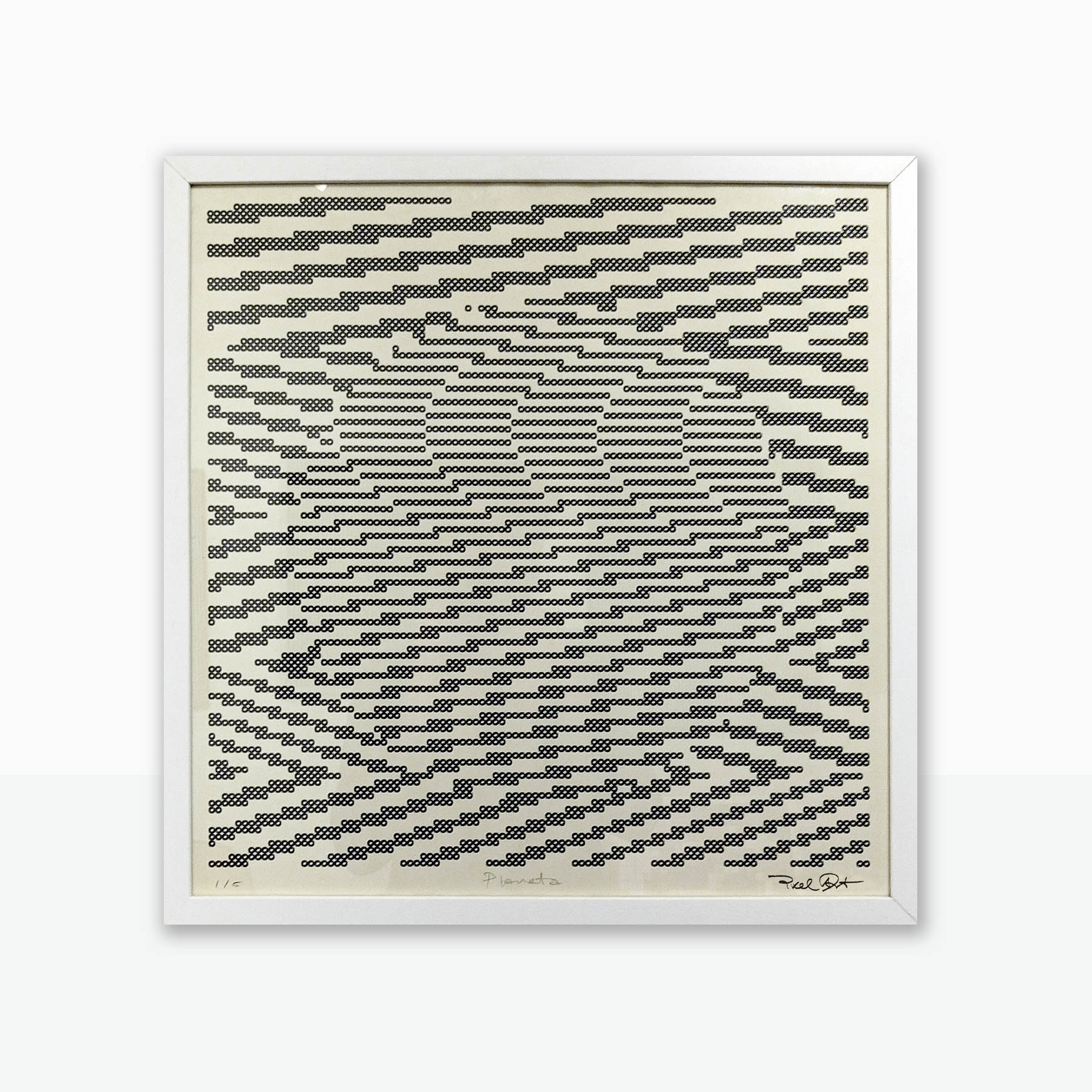 “Planeta Plotter” · Generative Artworks · Serie Movimiento Cinético Rotulador sobre papel · 50 × 50 cm · 2023