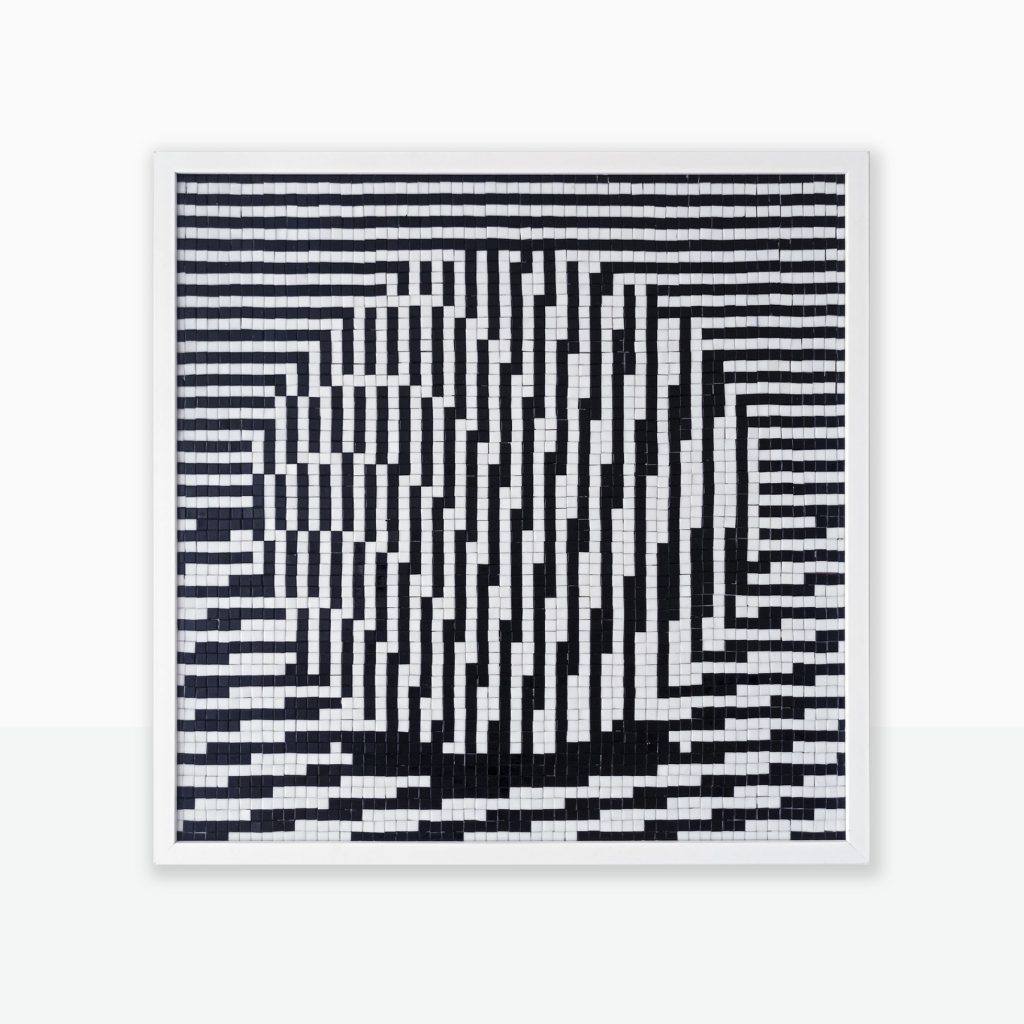 “Shadow Mapping” · Abstract & Logic Series · Mosaico Veneciano · 60 × 60 cm · 2026
