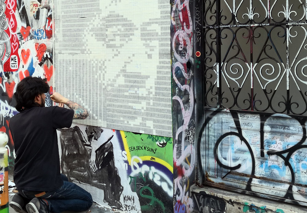 serge gainsbourg pixelart paris 06