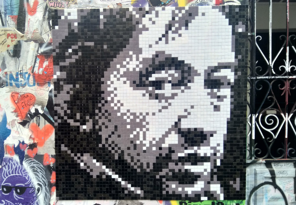 serge gainsbourg stretart mosaic pixelart serge gainsbourg stretart mosaic paris pixelart