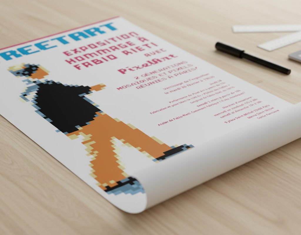 fabio rieti pixelart poster project