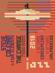 Original Poster Chile Jazz Festival 180x240 Valparaíso Concepción 2018 by PixelArt