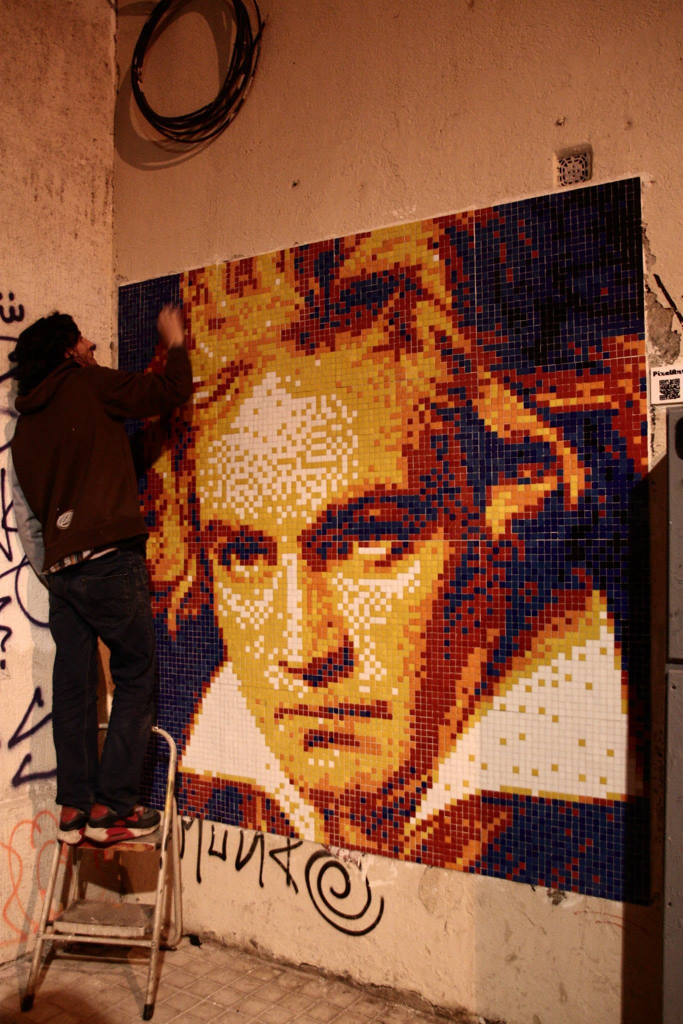 beethoven stretart mosaic pixelart 02