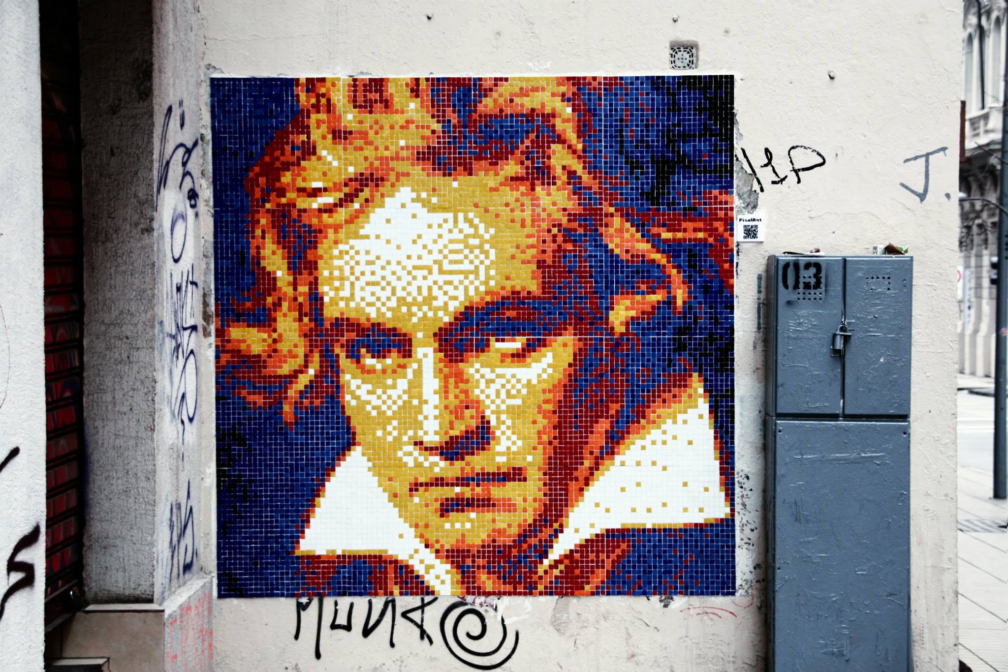 beethoven stretart mosaic pixelart 04