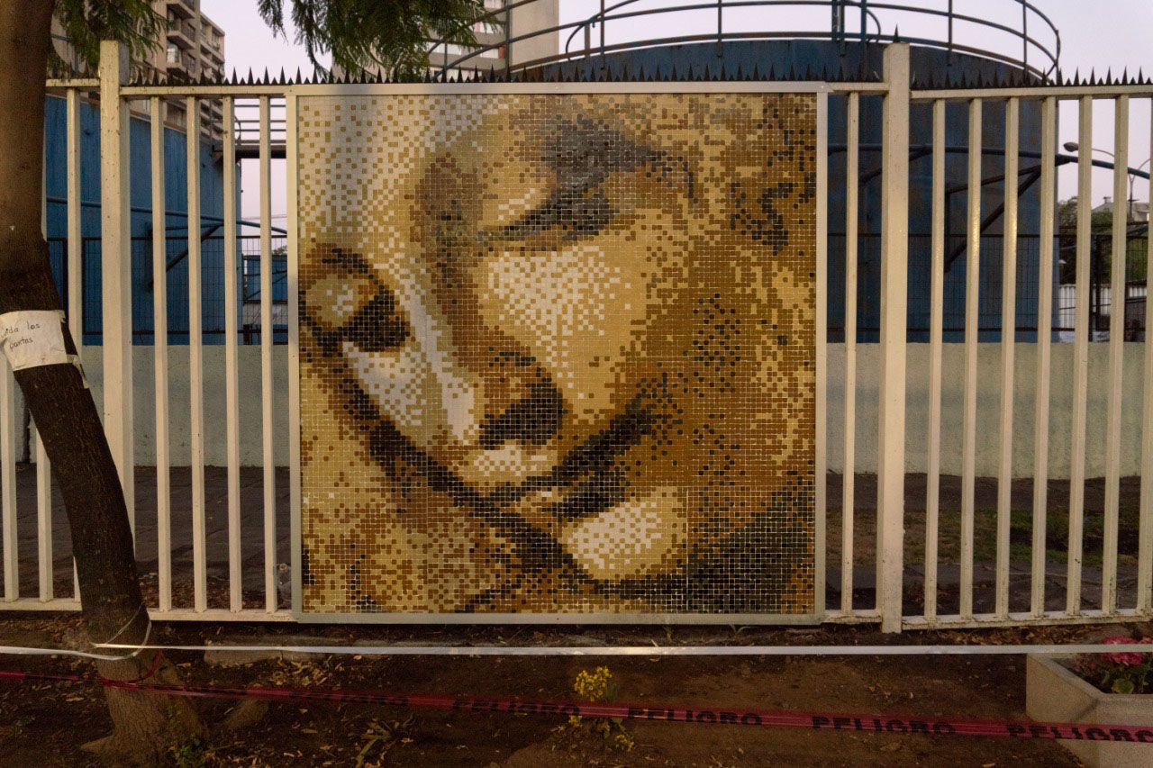 da vinci cabeza de mujer stretart mosaic pixelart 04