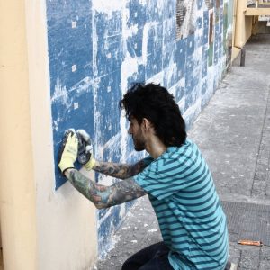 el renacer salvador dali streetart pixelart 01