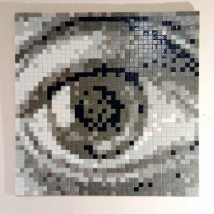 eye escher stretart mosaic pixelart 00