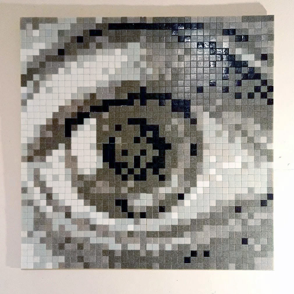 eye escher stretart mosaic pixelart 00