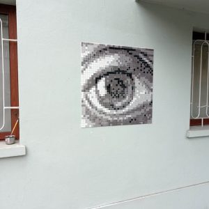 eye escher stretart mosaic pixelart 02