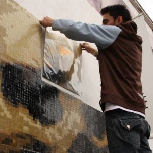 game over stretart mosaic pixelart 02