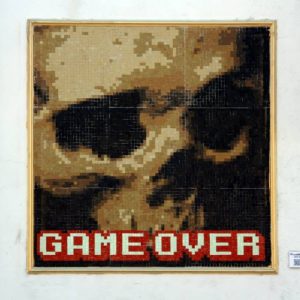 game over stretart mosaic pixelart 04