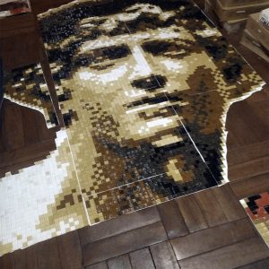 hermes pixelart streetart mosaico 01