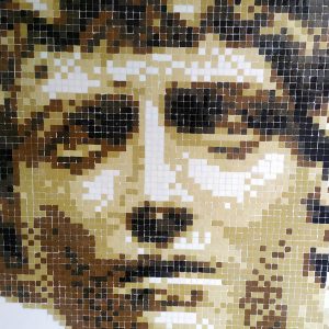 hermes pixelart streetart mosaico 02