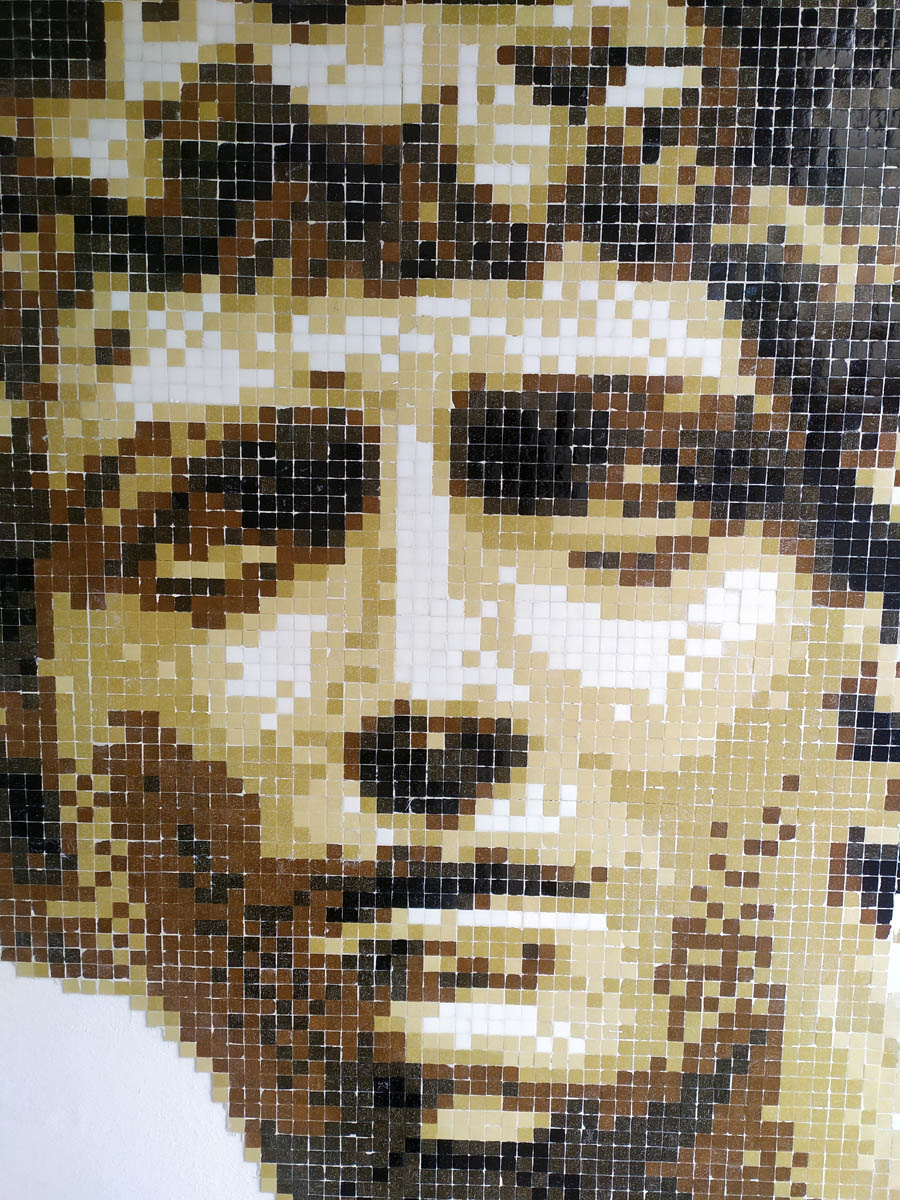 hermes pixelart streetart mosaico 02
