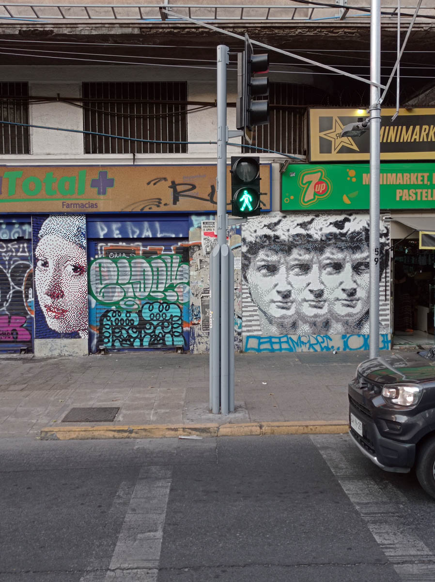 joven de la perla streetart pixelart 02